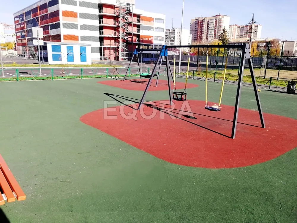 Резиновое покрытие на площадках в Наро-Фоминске