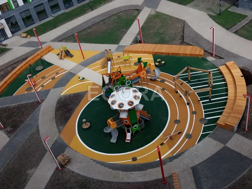 Резиновое покрытие для площадок в Наро-Фоминске