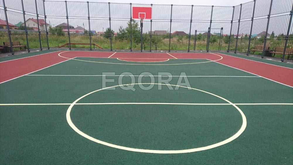 покрытие из резиновой крошки на площадке фото2