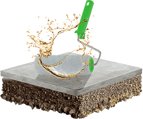 Фото Установка резинового покрытия: Грунтование поверхности.